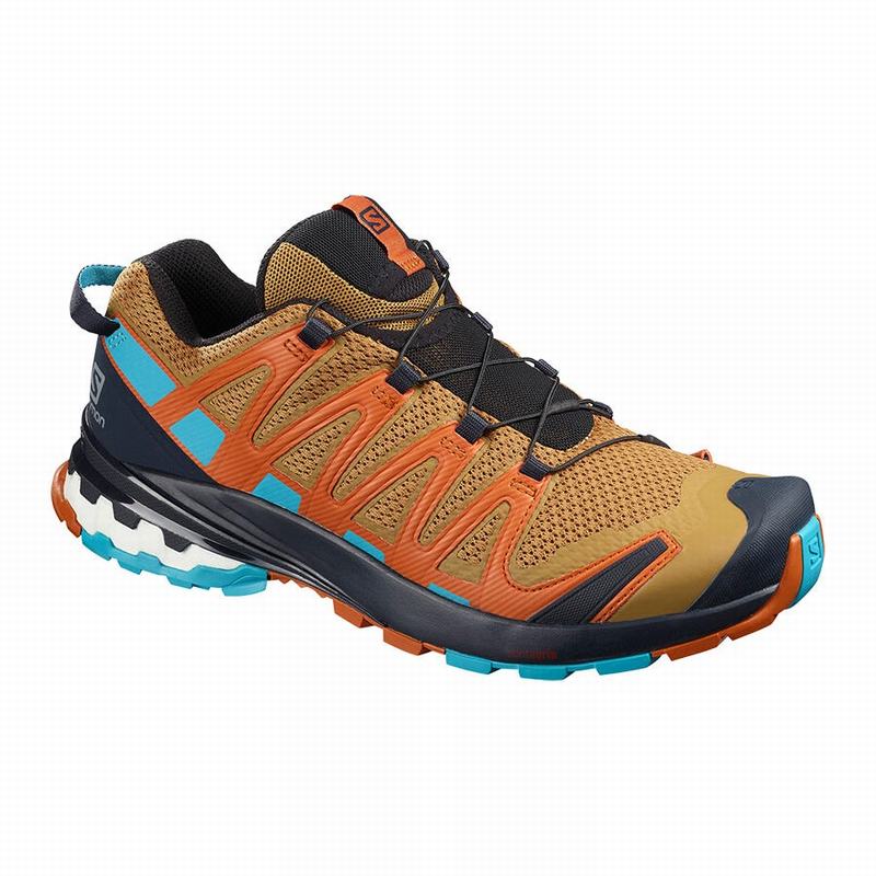 SALOMON UK XA PRO 3D V8 - Mens Trail Running Shoes Navy/Blue,GUSB90485